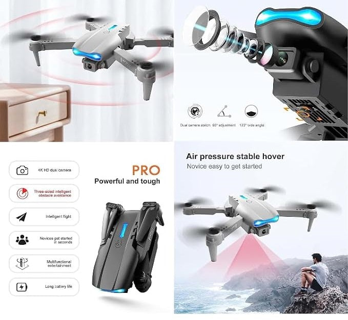 4K Dual Camera Drone, 50X Zoom With Gesture Photo/Video recording feature (Eid Sale) NOW LIVE